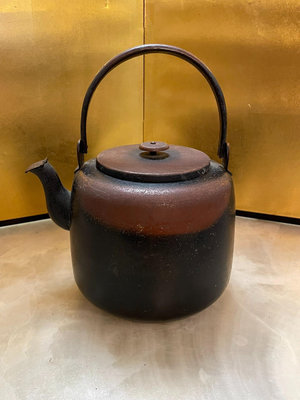 日本老銅壺 日本銅器 京都府特免品 品相如圖  偏遠地區4583