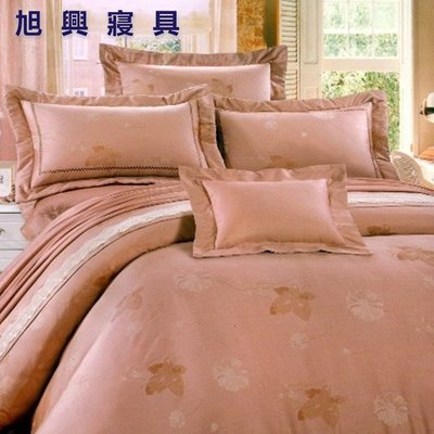 【旭興寢具】專櫃品牌 天絲棉+竹纖維  雙人5x6.2尺 七件式床罩組-LK-989B 台灣製造 另有加大