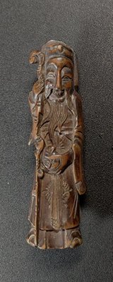 [明知堂]庶民保護神--福德正神(土地公)百年骨董精緻木雕