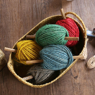 彩色麻繩卷 手工DIY繩子 編織裝飾繩子 線材2mm園藝手工繩編織籃 編織筐