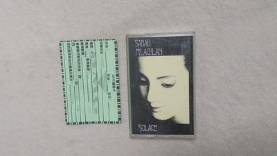 錄音帶：Sarah Mclachlan莎拉麥克勞克蘭.Solace慰藉 博德曼BMG卡帶+歌詞+回卡+鋼印