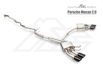 【YGAUTO】FI Porsche Macan 2.0 2014+ 中尾段閥門排氣管 全新升級 底盤