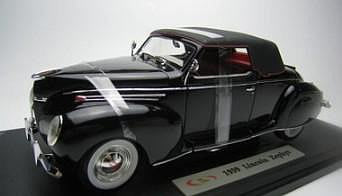 汽車模型 車模 收藏模型Signature 1/18 老爺車 1939林肯西風ZEPHTR敞篷跑車收藏合金汽車