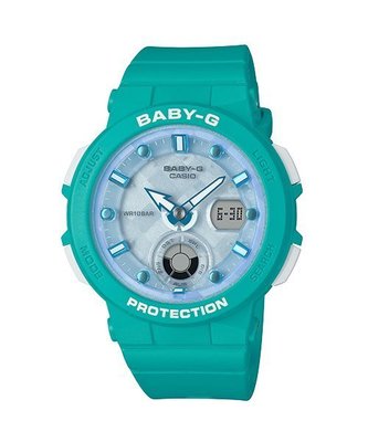 CASIO 手錶 BABY-G立體層次感BGA-250-2A 綠色 CASIO公司貨附發票