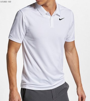 【熱賣精選】NIKE耐吉 GOLF-NIKE耐吉 Dri-FIT Polo 男子高爾夫球衫AJ5480-100(白） A