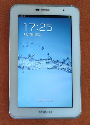 Samsung GalaxyTab 三星 7吋平板型號：GT-P3100二手白色 外觀八成新使用功能正常已過原廠保固期