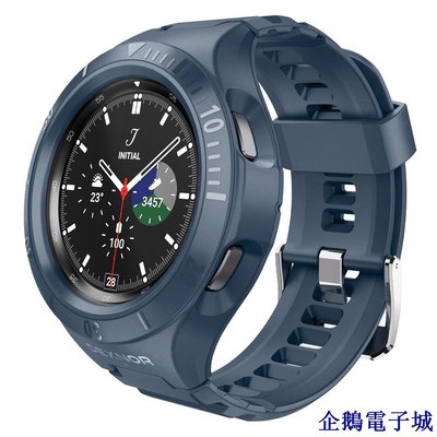 溜溜雜貨檔Dexnor 三星 Galaxy Watch 4 Classic 錶殼 46 毫米,[內置可調節錶帶和屏幕保護膜]