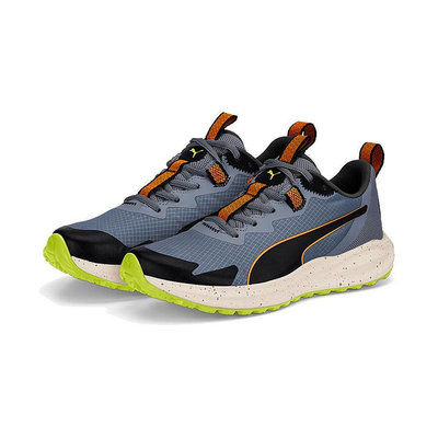 Puma Twitch Runner Trail 男越野跑鞋 藍橘戶外 抗撕裂 運動 KAORACER 37696102