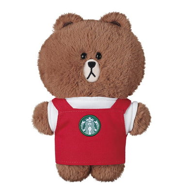 星巴克 LINE FRIENDS紅圍裙熊大 Starbucks 2021/12/08上市