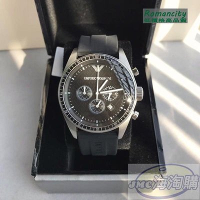{JMC海淘購商城}現貨EMPORIO ARMANI 亞曼尼手錶AR0527炫酷運動版矽膠錶帶腕錶男錶42mm 手錶