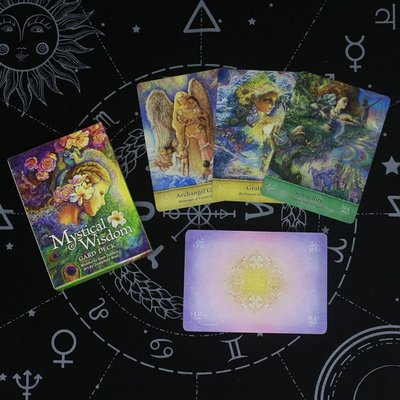 港灣之星-Mystical Wisdom Card Deck 神秘智慧神諭卡 占卜卡牌送牌袋桌布-規格不同價格不同