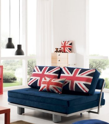 【DH】商品貨號N697-1商品名稱《公爵》英國旗沙發床。座/臥兩用/多功能使用。簡約雅緻經典。主要地區免運費