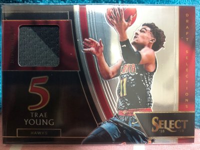 Trae Young 2018-19 Select Sparks Memorabilia #5 吹楊 新人球衣卡