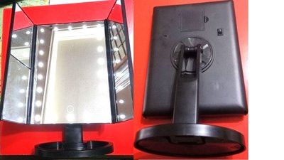 摺疊貝殼LED補光燈美顏化妝鏡