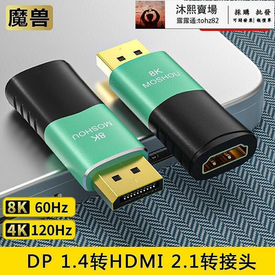 【 】魔獸DP 1.4轉HDMI 2.1版轉接頭器電腦顯示卡接電視8K 60Hz4K 120Hz