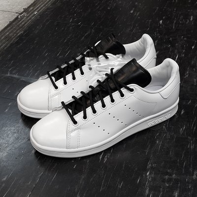 adidas STAN SMITH 白色 全白 黑色 白黑 皮革 圓鞋帶 薄鞋舌 復古 S80019