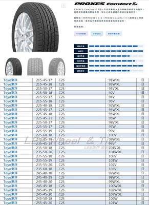 小李輪胎 TOYO 東洋 C2S 225-45-21 日本製輪胎 全規格尺寸特價中歡迎詢問詢價