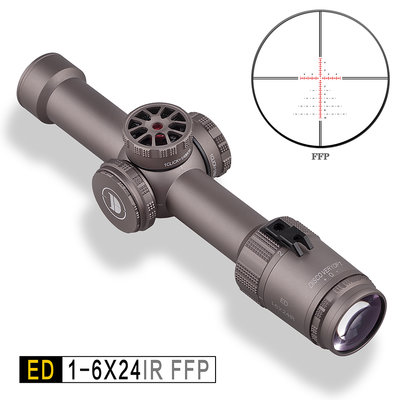 【BCS武器空間】DIS 發現者ED 1-6X24IR FFP高抗震倍率短瞄/瞄準器/狙擊鏡-30mm筒身-DI8222