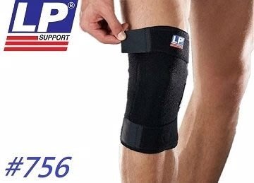 LP美國頂級 護具 LP 756 包覆 調整式 護膝 束套 (黑 / 1入) 膝部 護套 護腿 自行車 健身 運動