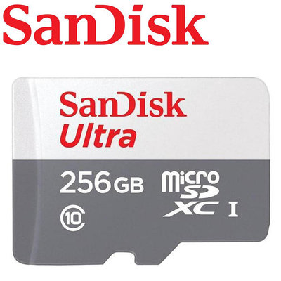 含稅附發票 公司貨 SanDisk 256G 256GB 100MB/s Ultra microSDXC C10 TF