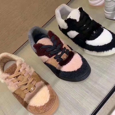 【BLACK A】精品Chanel 2019 A/W 秋冬新款 羊毛休閒運動鞋 低筒／高筒