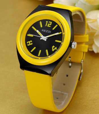 熱銷 KEZZI珂紫時尚兒童男女孩卡通手錶腕錶生日禮物禮品錶熒光款837 WG047