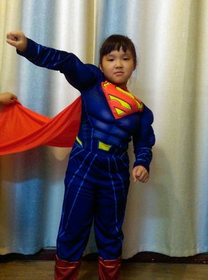 兒童cosplay表演服裝萬聖節造型服超人造型服肌肉服