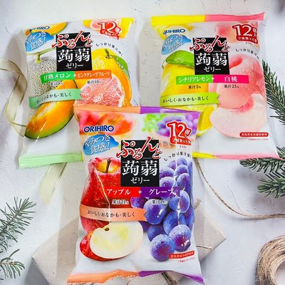 ［迷路商店］日本ORIHIRO 蒟蒻果凍 240g 共12個入 3款口味可選 手撕果凍 吸的果凍