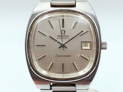 【發條盒子A1660】OMEGA 歐米茄 Seamaster 海馬 銀面自動 日期顯示 不銹鋼男錶1660207
