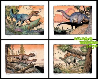 BOXX潮玩~33TOYS Sideshow 501825U 侏羅紀 恐龍 藝術畫像 接單