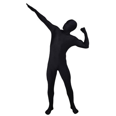 Zentai黑色氨綸全包緊身衣動漫cosplay製服舞蹈打底連體