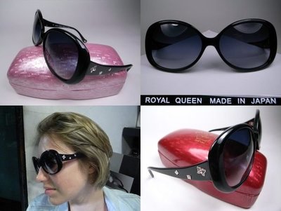 信義計劃 眼鏡 日本皇冠 ROYAL QUEEN 太陽眼鏡 日本製 水鑽 膠框 藍光 多焦 全視線 sunglasses