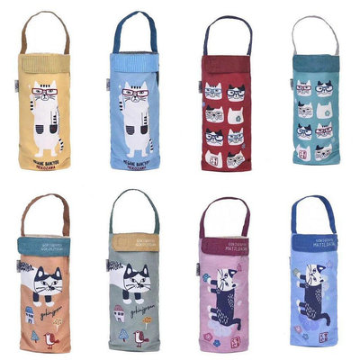 【熱賣精選】【BOIN】日本kusuguru貓咪數位印花手提杯套傘套收納袋掛式手提式卡通