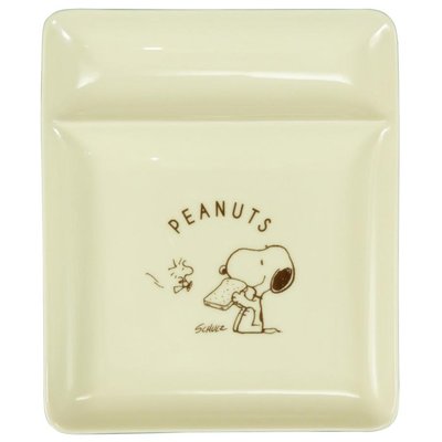 陶瓷吐司盤-史努比 SNOOPY PEANUTS 日本進口正版授權