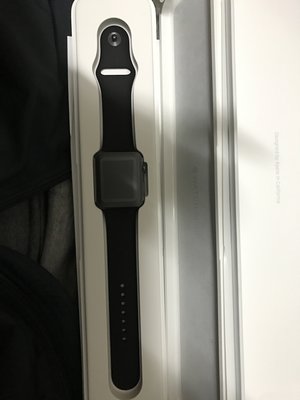 售出 Apple Watch 42mm 太空灰鋁金屬錶殼搭配黑色運動型錶帶 手錶 非 iPhone 6s Plus 7