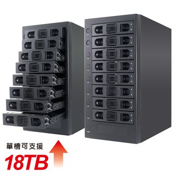 (支援20TB) 伽利略 USB3.1 Gen1 8層抽取式硬碟外接盒  (35D-U38)