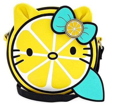 【丹】A_Loungefly x Hello Kitty Lemon Slice Round 凱蒂貓 檸檬 造型 肩背包