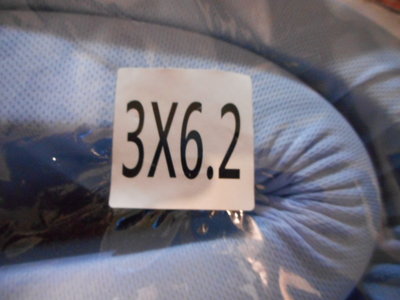 9成5新~台灣製 單人3尺雙層記憶泡棉床墊5cm(淺藍色床墊罩3X6.2尺)