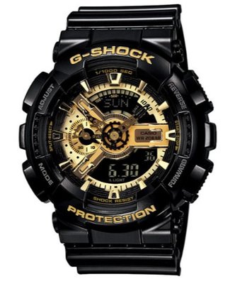 【萬錶行】CASIO G SHOCK 耀眼奪目時尚腕錶 GA-110GB-1A