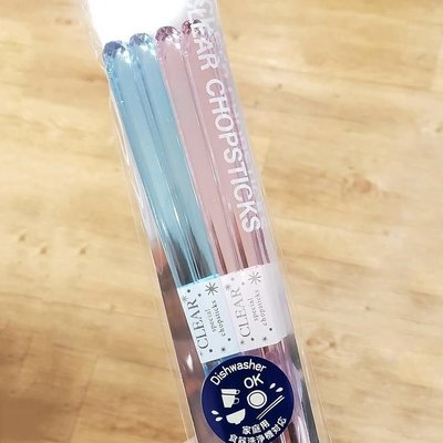 蟲蟲同款筷子小緊張的日本制樹脂透明彩色水晶筷子耐熱【爆款特賣】