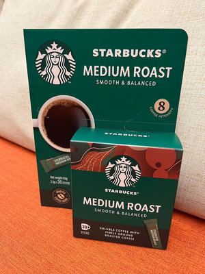 STARBUCKS 星巴克 中度烘培即溶研磨咖啡一盒2.3g*30入   559元--可超商取貨付款