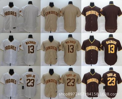 熱銷 2020新款MLB球衣 圣迭戈教士隊13#19#23#棒球服實拍圖 可開發票