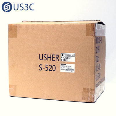 【US3C-青海店】【全新品】雅瑟音響 USHER S-520 書架式喇叭 櫻桃木 雅瑟設計的5.25吋長衝程單體