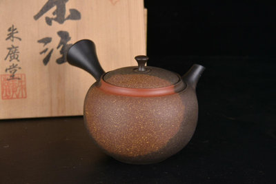 日本 常滑燒 側把壺 紫砂壺 回流 名匠 水野陽景 早期作品352