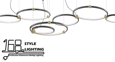 【168 Lighting】現代環形《LED吊燈》（三款）B款GK 81056-2