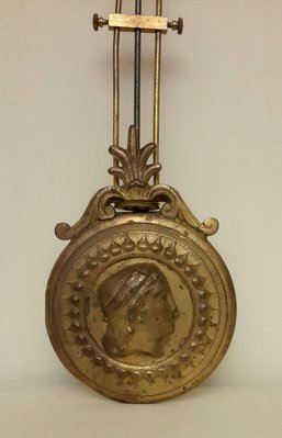 【波賽頓-歐洲古董拍賣】歐洲/西洋古董 法國古董 19世紀 機械式座鐘 帝國風格 黃銅擺槌
