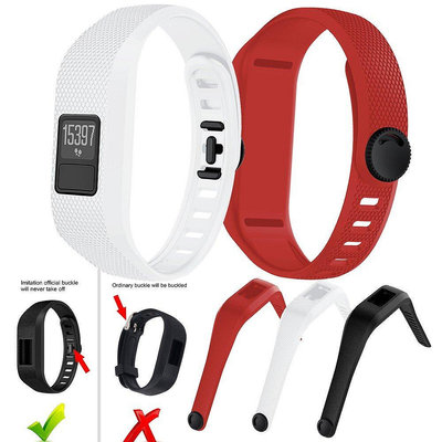 熱銷 Garmin佳明vivofit3錶帶腕帶智能手環 手錶替換腕帶 硅膠按扣錶帶 手錶配件-可開發票