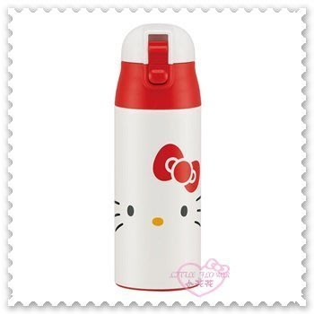 ♥小公主日本精品♥ Hello Kitty 大臉 蝴蝶結 保溫瓶 保冷瓶 不鏽鋼 水壺 水瓶 11277101