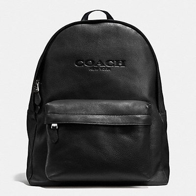 全新COACH 72120 美國正品代購新款男士牛皮素色雙肩後背包 內置筆電夾層 容量大 超低直購