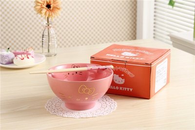 hello kitty哆啦A夢可愛創意方便面碗 日式卡通陶瓷湯面碗